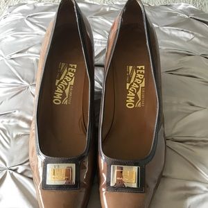 Salvatore Ferragamo kitten heel pumps